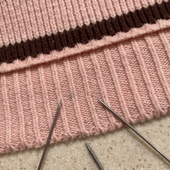 Free People Striped Cropped Sweater Women Size M - Picture 14 of 15